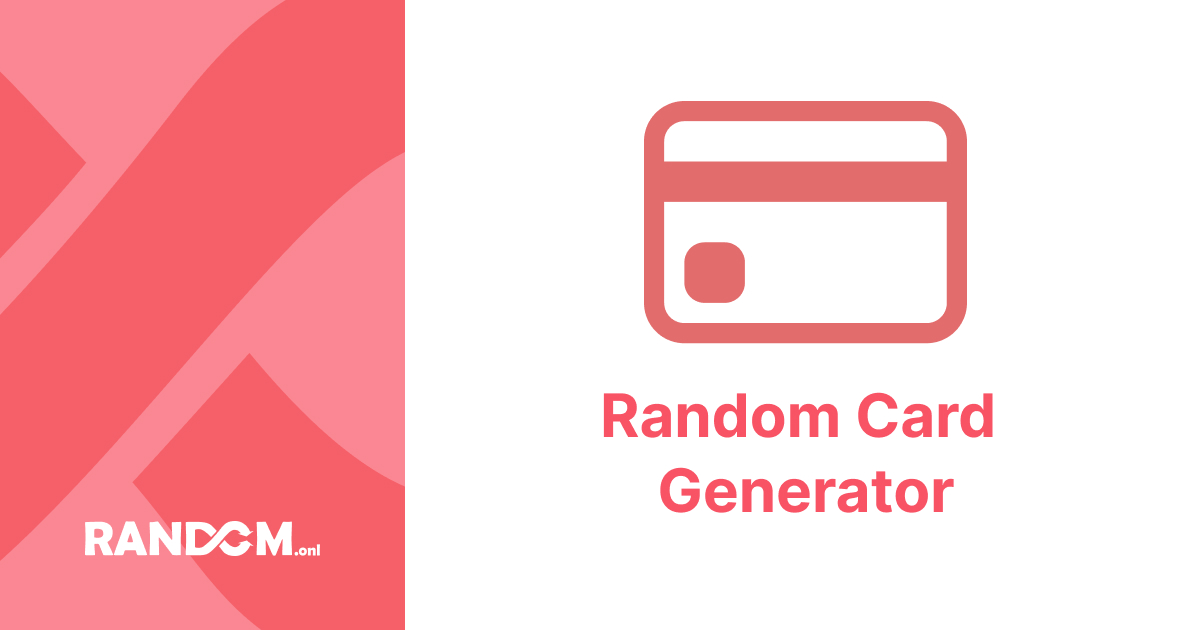 random number generator card