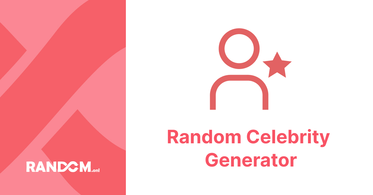 Random Celebrity Generator Random.onl